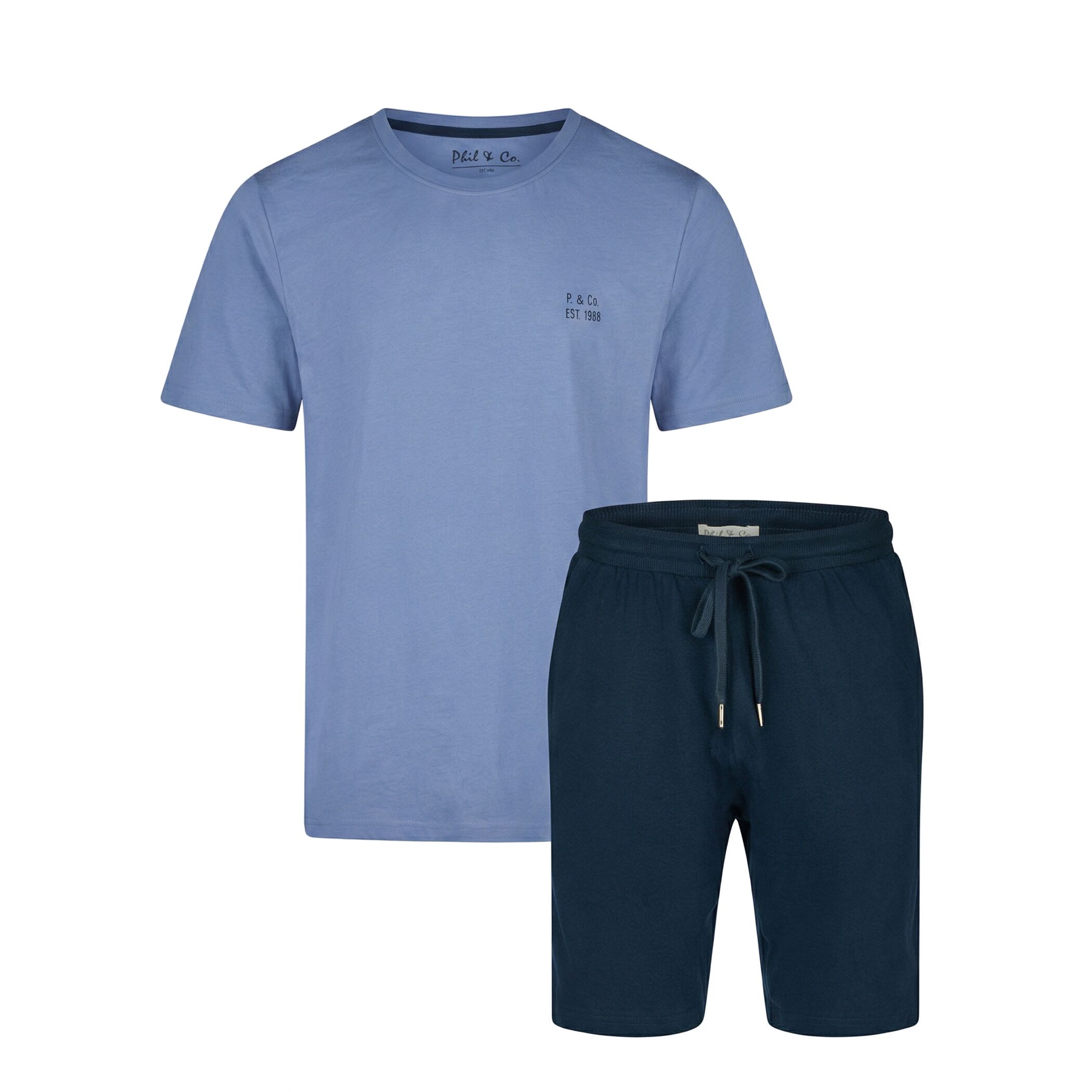 Phil & Co. Berlin Herren Shorty Pyjama