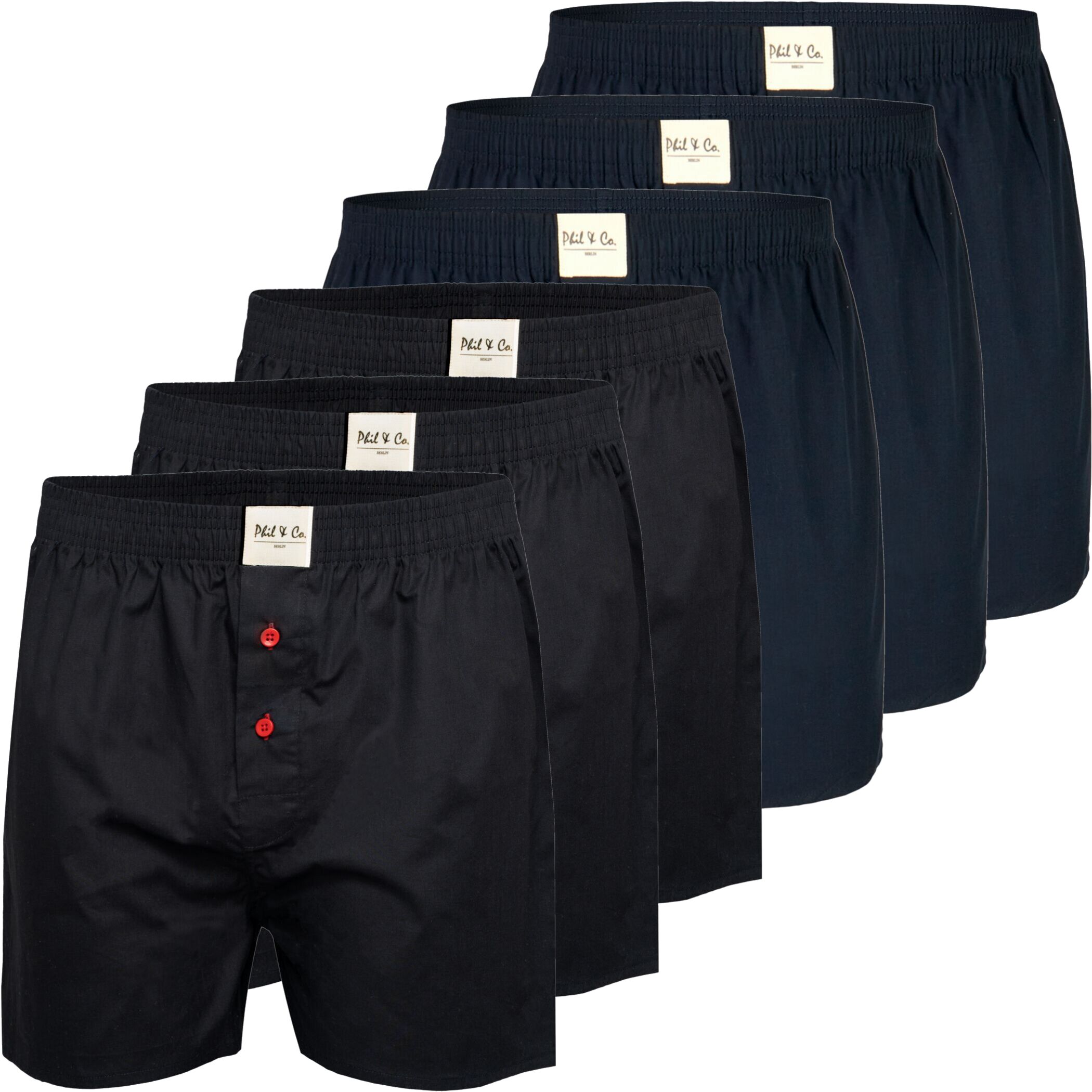 Men's Jersey Boxer 3-Pack Solid Black