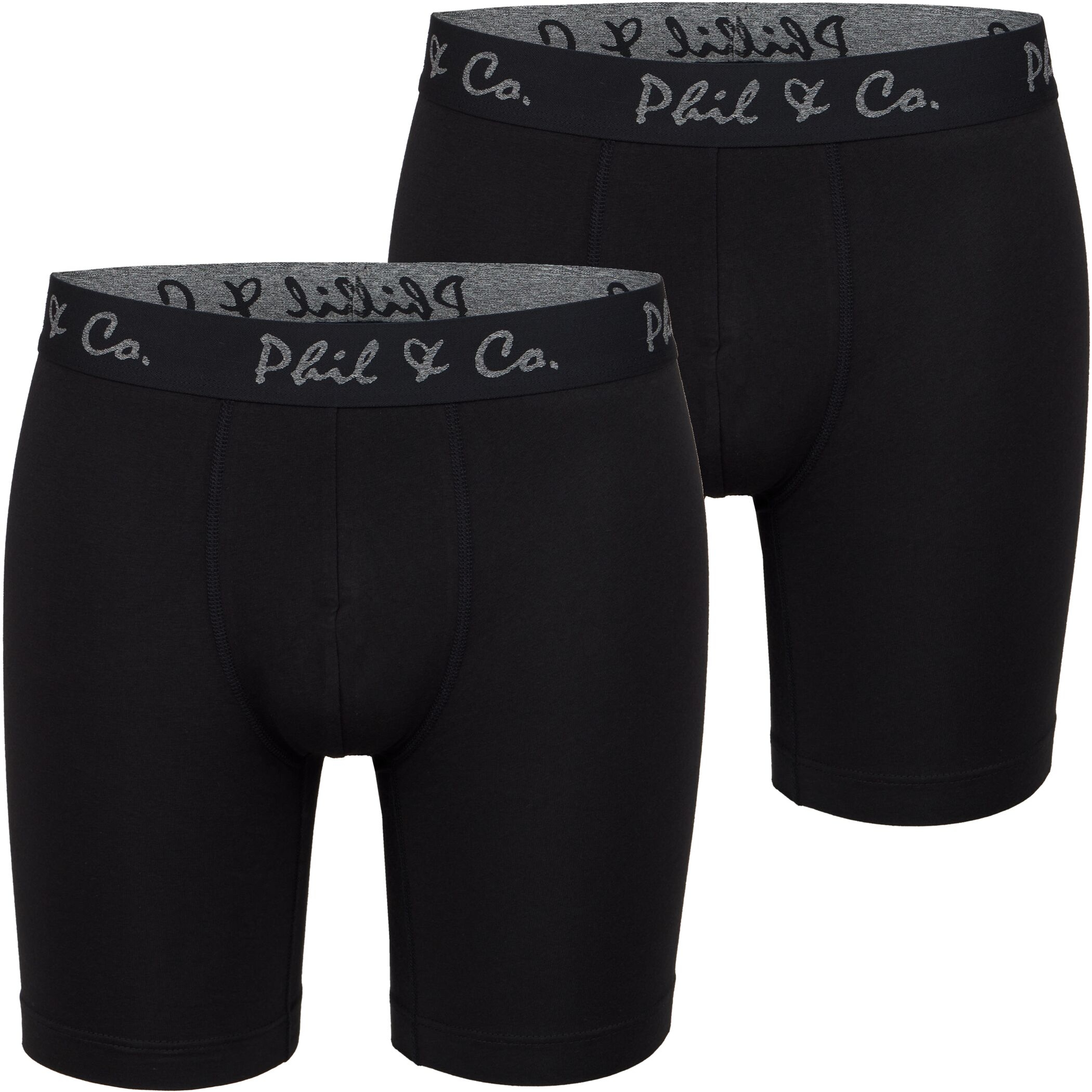 Herren Longboxer 2er Pack Schwarz Herren Longboxer 2er Pack Schwarz