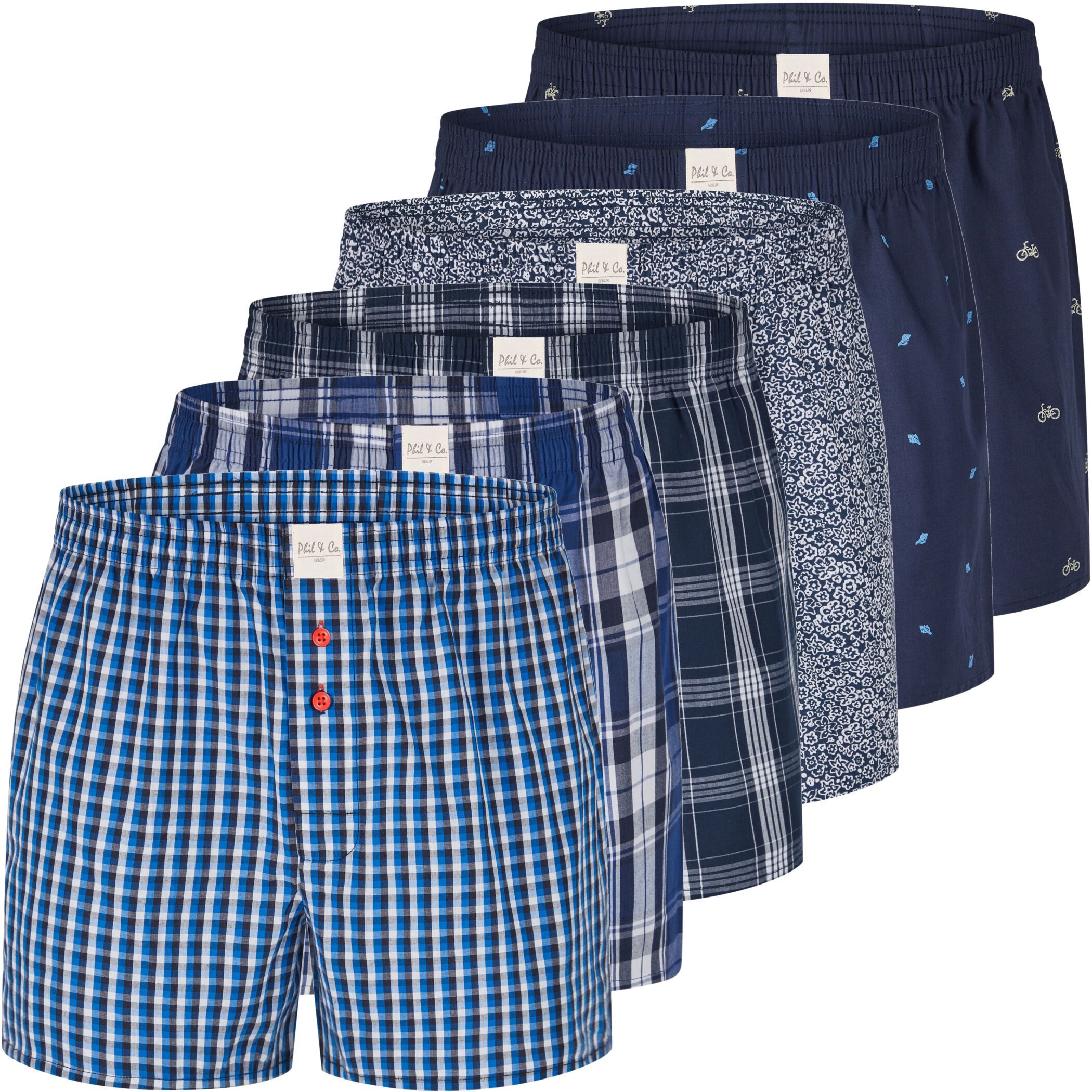 Men's Wide Boxer 6-Pack Design 724d