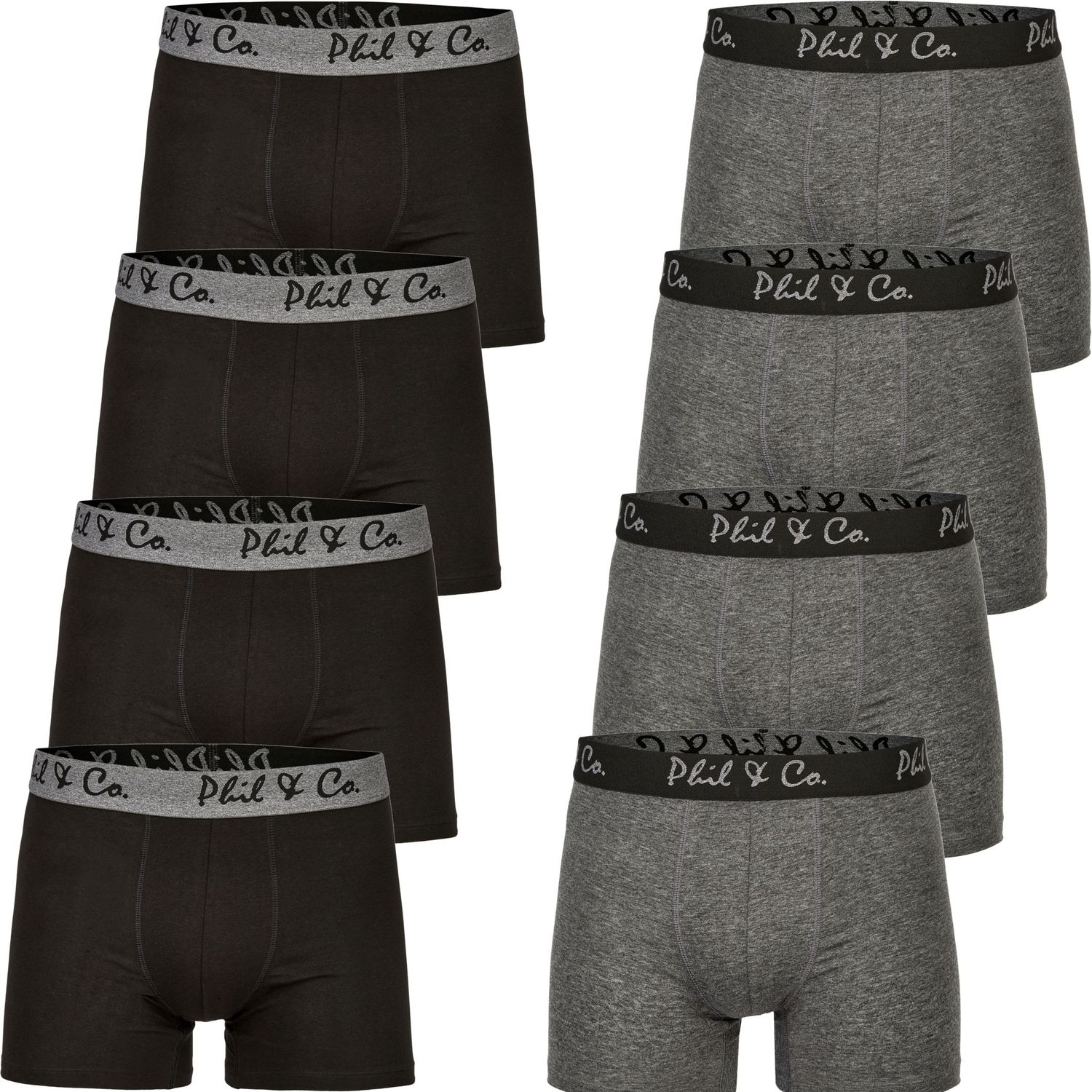 Herren Retropants 8er Pack Anthrazit Herren Retropants 8er Pack Anthrazit