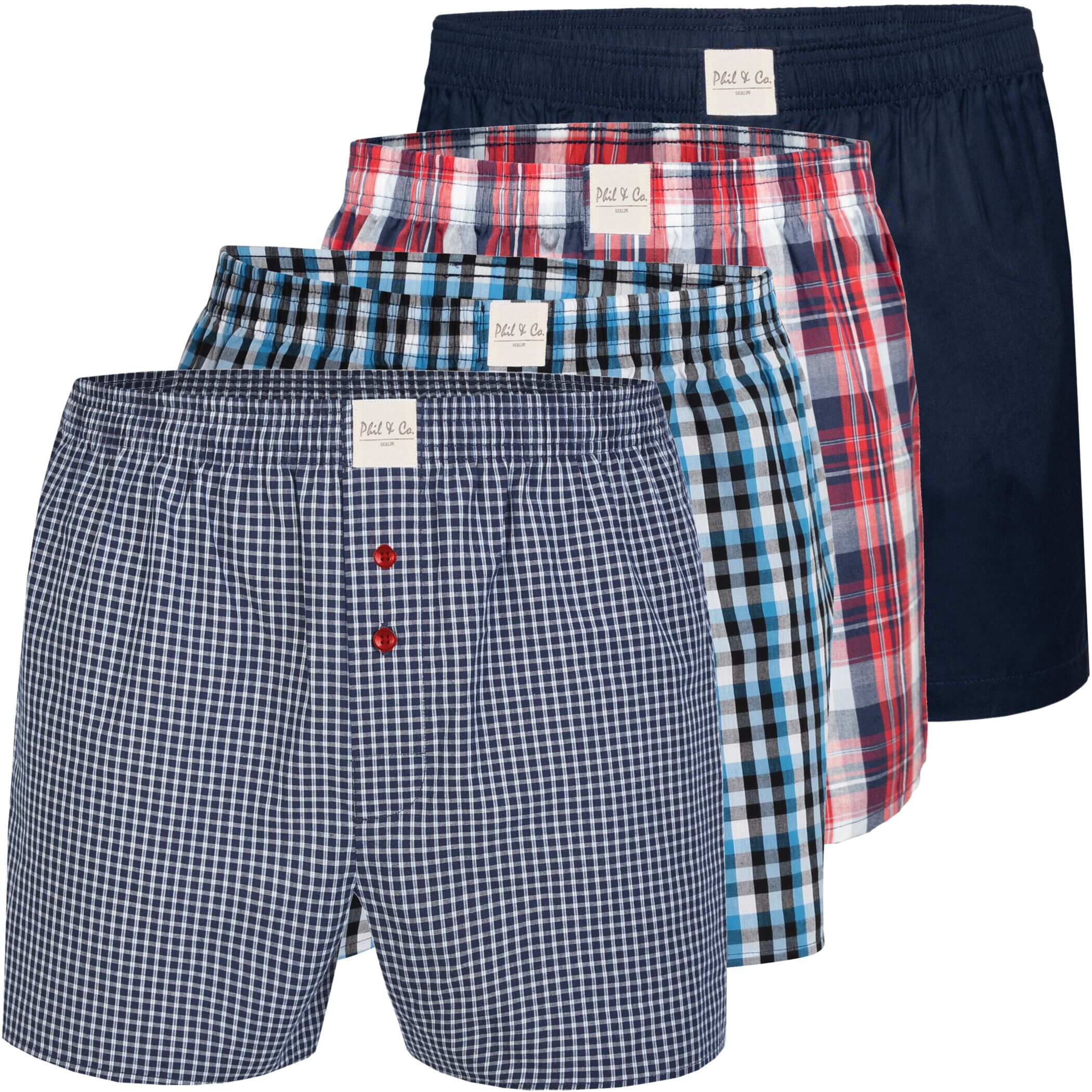 Herren Webboxer 4er Pack Design CORE-4-1