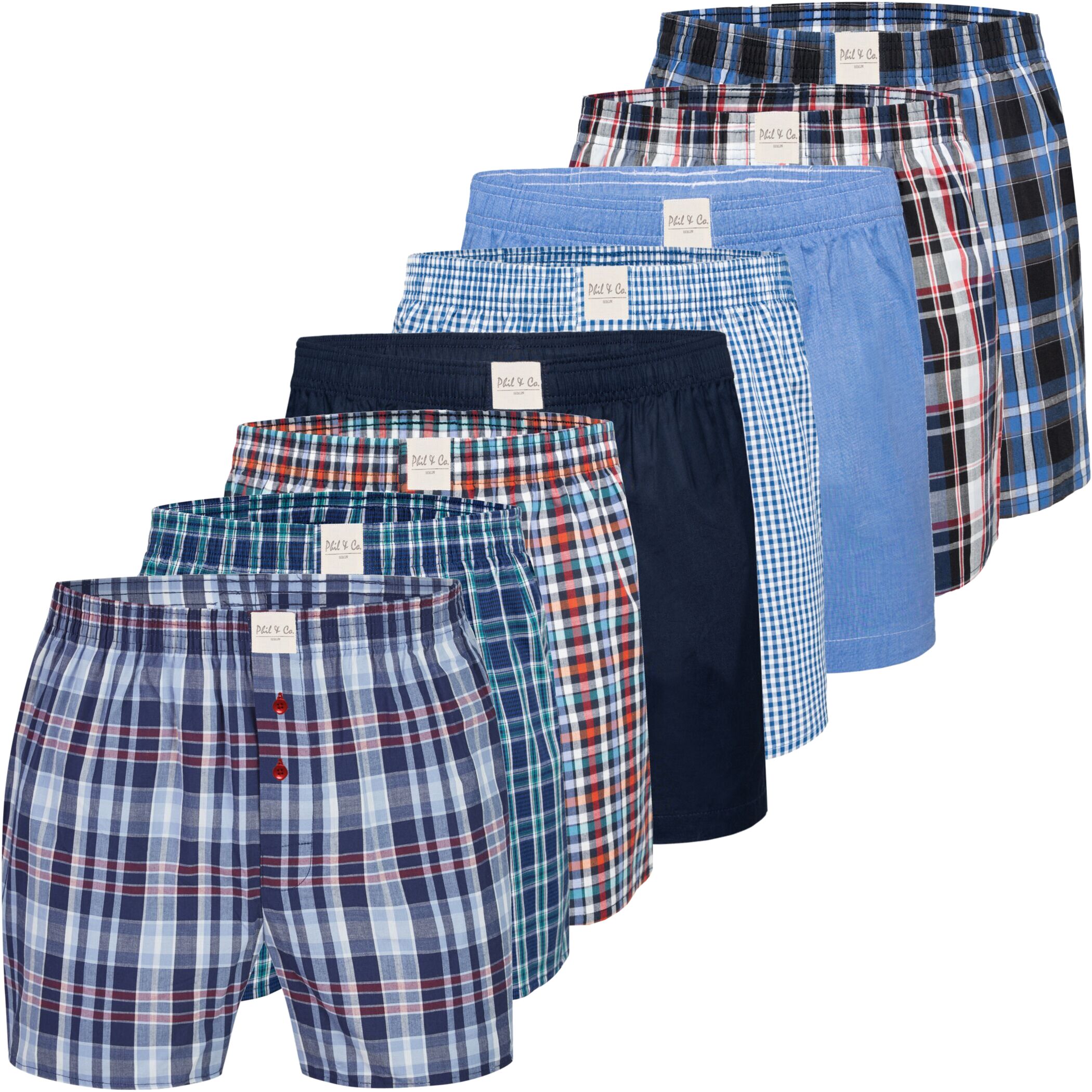 Herren Webboxer 8er Pack Design CORE-8-1