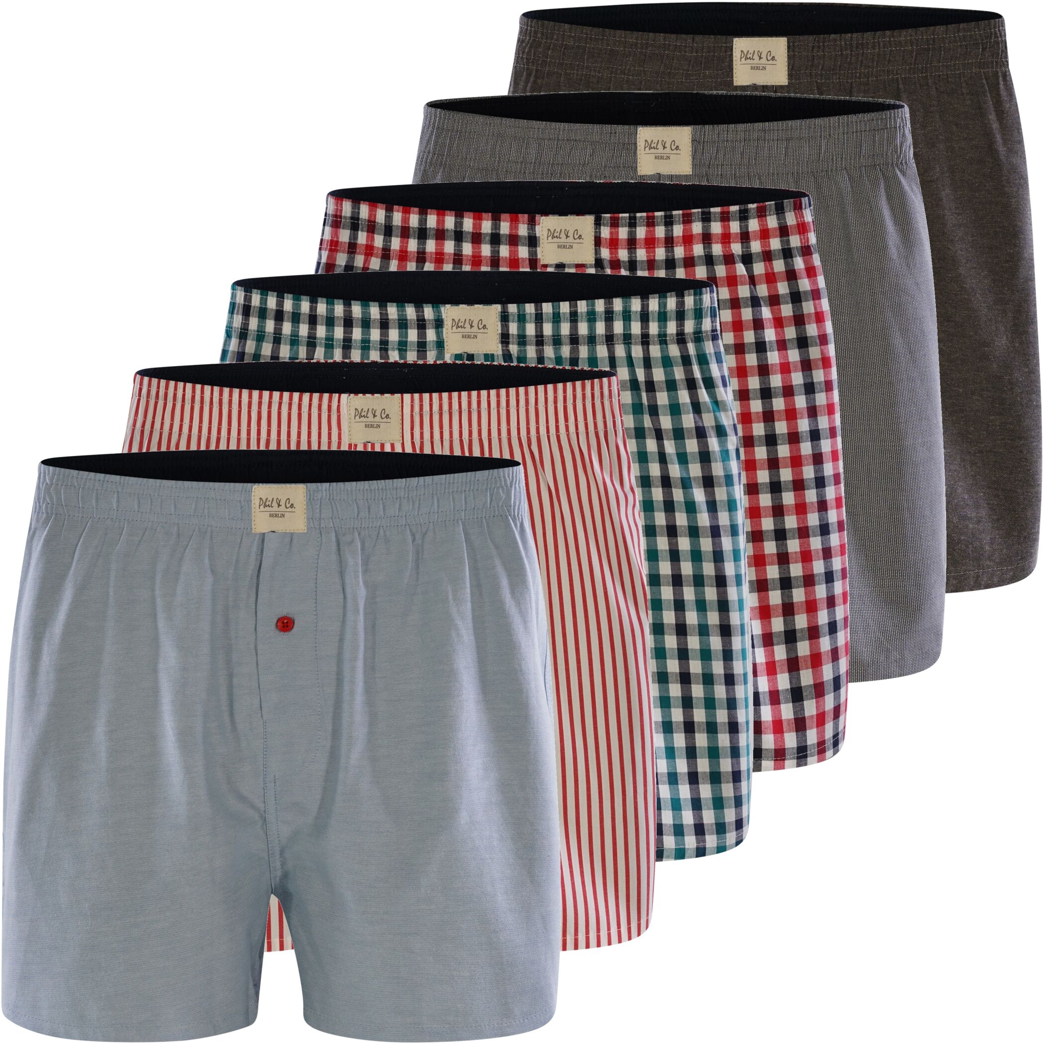 Herren Webboxer 6er Pack Design 901 Herren Webboxer 6er Pack Design 901