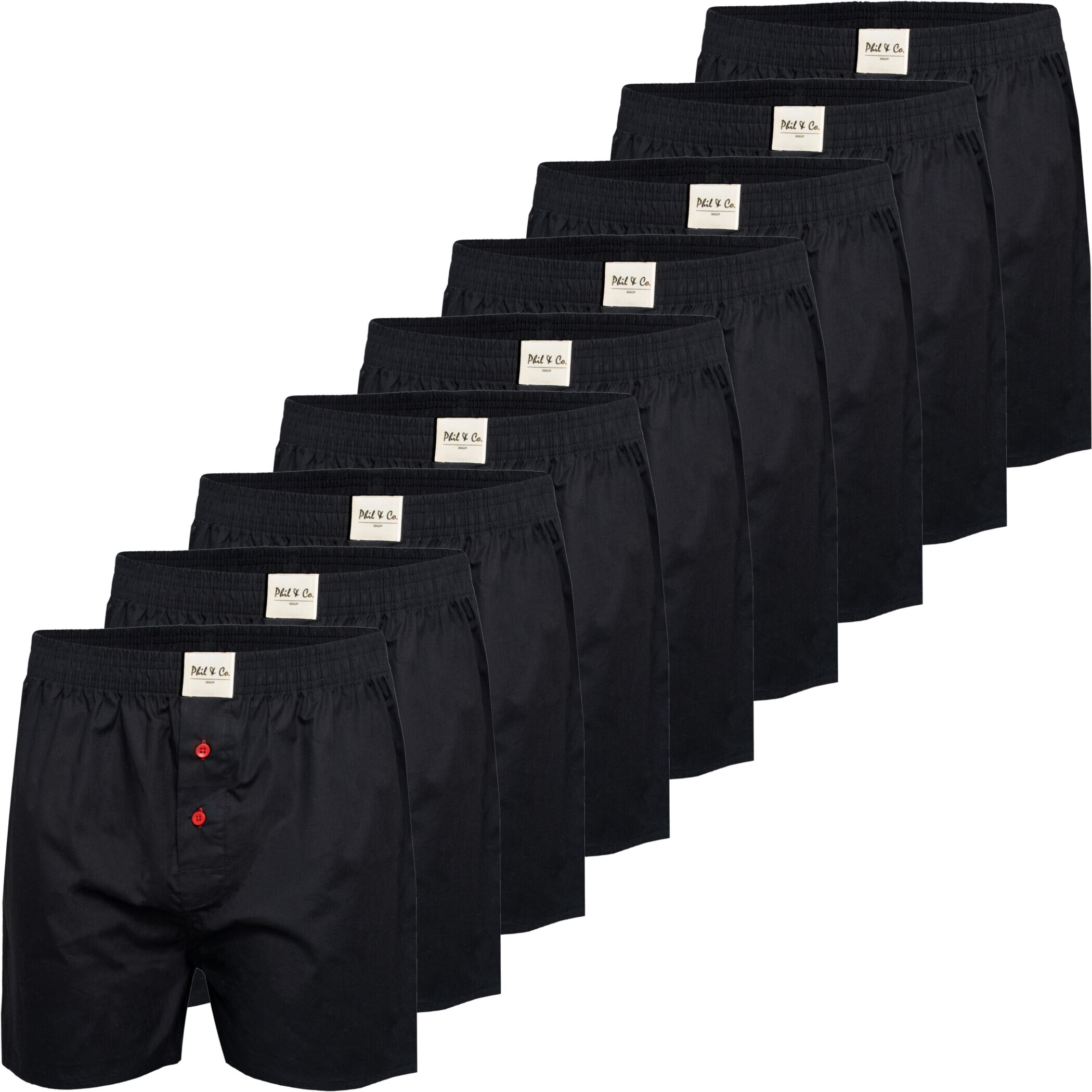 Men's Jersey Boxer 3-Pack Solid Black
