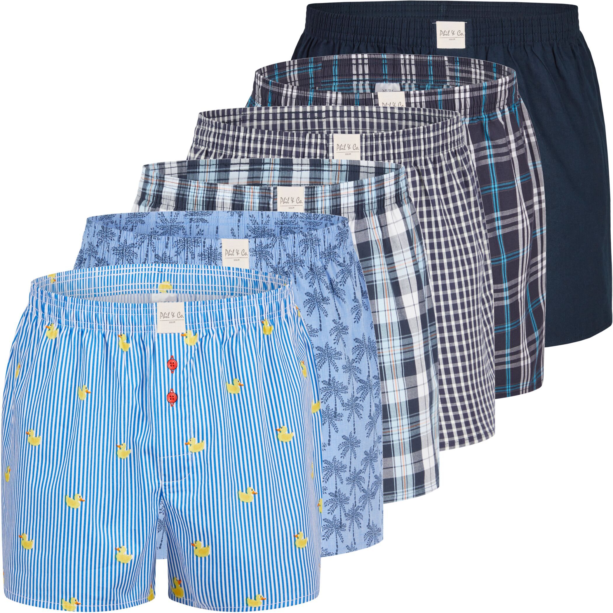 Men's Wide Boxer 6-Pack Design 724d